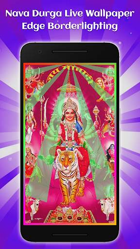 Nava Durga Live Wallpaper-Edge Borderlighting screenshot 3