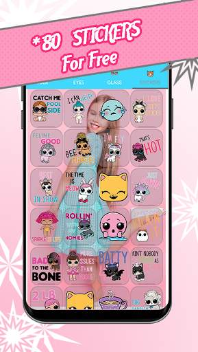 New Cute LOL Stickers Dolls Photo Editor screenshot 2