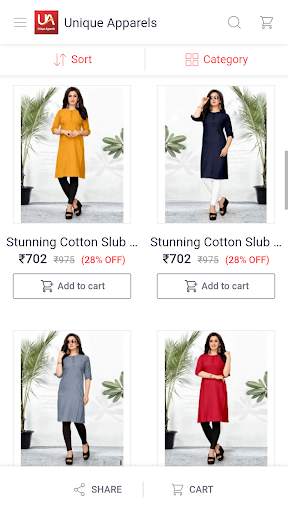 Unique Apparels - Online Shopping App screenshot 2