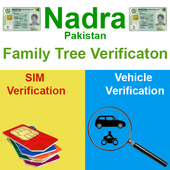 Nadra Family Tree Verification icon