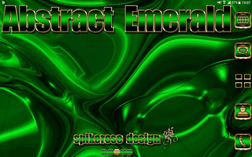 Abstract Emerald Go Launcher theme screenshot 8