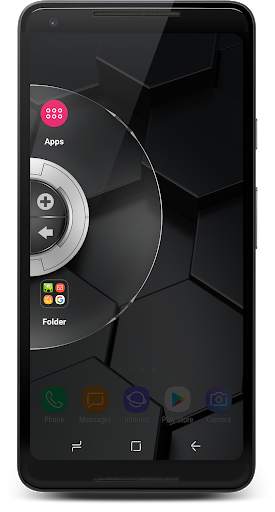 Glass Drone - Wheel Launcher Theme screenshot 2