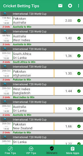 VIP Betting Tips - Cricket screenshot 2