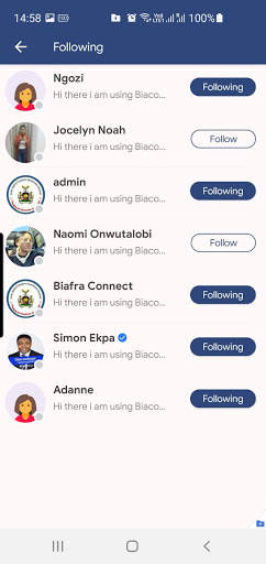 Biaconnect Messenger screenshot 1