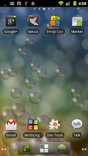 Bubbles live wallpaper screenshot 3