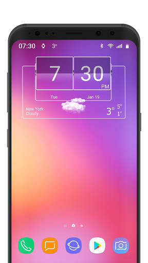 3D Flip Clock Theme Pack 06 screenshot 4