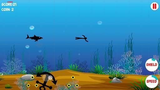 Stickman Shark Out screenshot 2