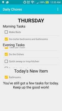 Daily Chores screenshot 1