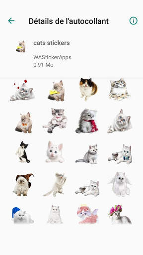 Cats stickers for Chat - WAStickerApps screenshot 3