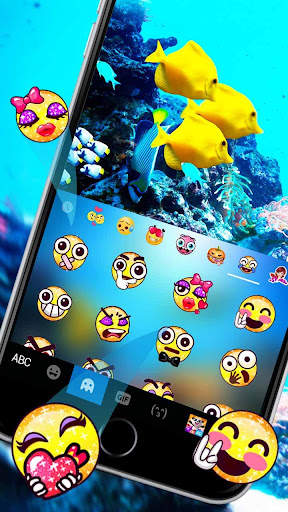 UnderwaterWorld Live Keyboard Theme screenshot 2