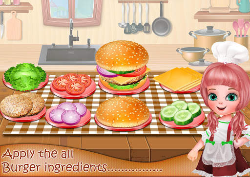 Perfect Burger Homemade Recipe - Girl Cooking Game screenshot 6