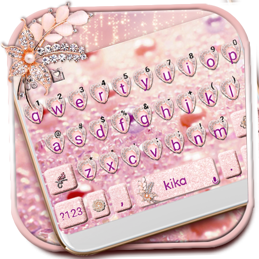 Diamond Pearl Heart Keyboard Theme icon