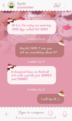BASILEIA FONT FOR GO SMS PRO screenshot 3