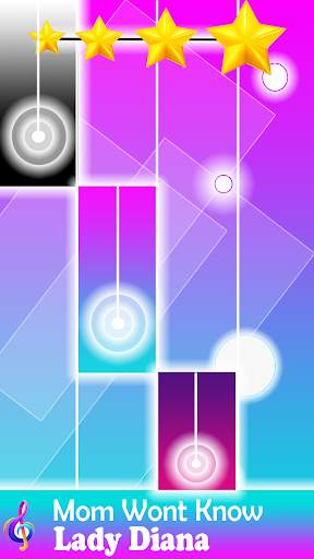 Lady Diana Piano Tiles screenshot 2