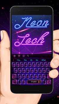 Neon Technology Keyboard Theme screenshot 1