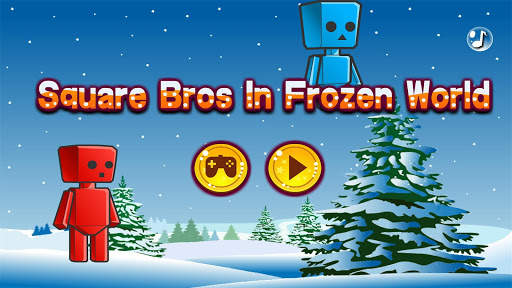Two Players - Square Bros In Frozen World screenshot 8
