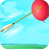 archery balloon game logo