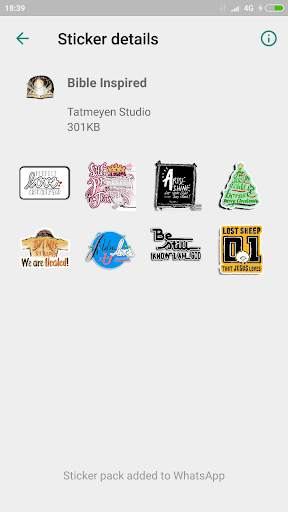 Words give Life - Christian Stickers for WhatsApp screenshot 4