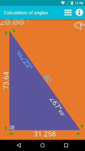 Calculation of angles 2 تصوير الشاشة