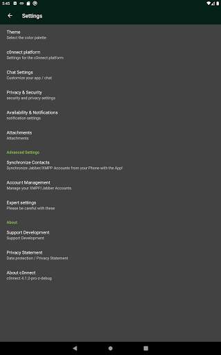 c0nnect messenger PRO ( XMPP / jabber ) screenshot 10