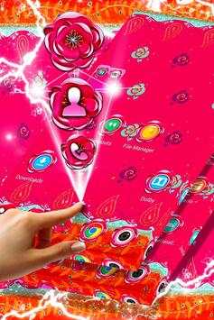 Hot Pink Flowers Launcher screenshot 1