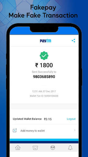 FakePay - Money Transfer Prank स्क्रीनशॉट 4