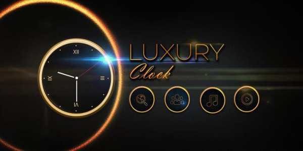 Luxury Clock CM Launcher Theme screenshot 4
