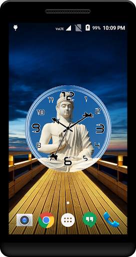 Buddha Clock Live Wallpaper screenshot 2