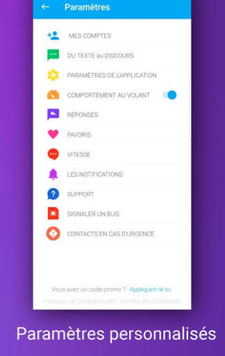 ping: Lecture de texte (SMS, emails) à voix haute! screenshot 6