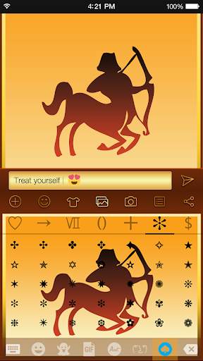 Sagittarius Emoji Keyboard Wallpaper स्क्रीनशॉट 6