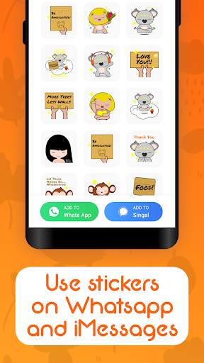 Free Sticker- Sticker maker for WhatsApp & Singal screenshot 2