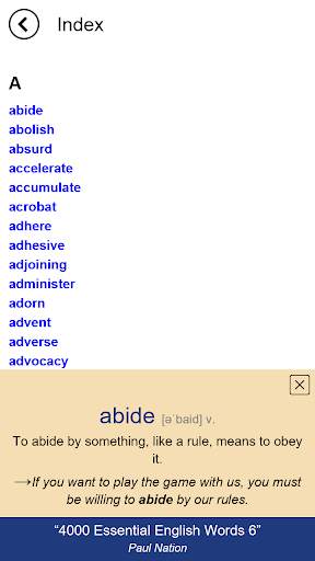 4000 Essential English Words 6 7 تصوير الشاشة