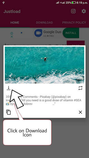 Video Downloader for Instagram - Justload for Inst screenshot 6