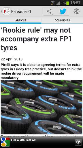Freader1 - Formula Racing News screenshot 3