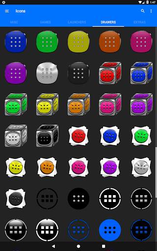 Black and Colors Icon Pack screenshot 24