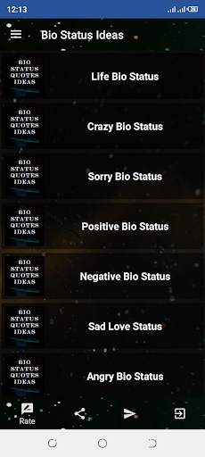 Bio Status Ideas screenshot 1