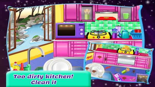 School Girls House Cleaning Games screenshot 4