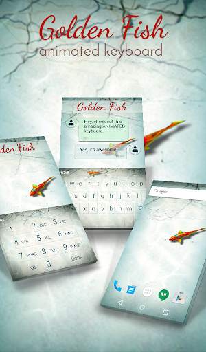 Golden Fish HD Wallpaper Theme screenshot 1
