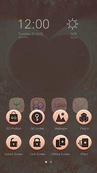 Pink Gold GO Launcher Theme screenshot 7