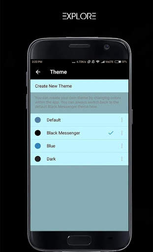 Black Messenger - A Dark Mode Messenger screenshot 4