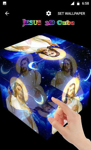 Jesus 3D Cube HD Live wallpaper screenshot 9