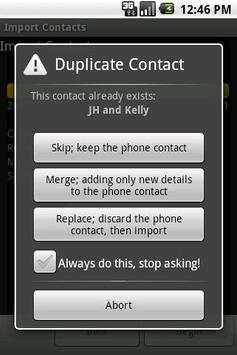 Import Contacts (old) screenshot 3