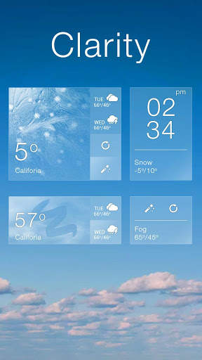 Clarity GO Weather Widget Theme screenshot 4