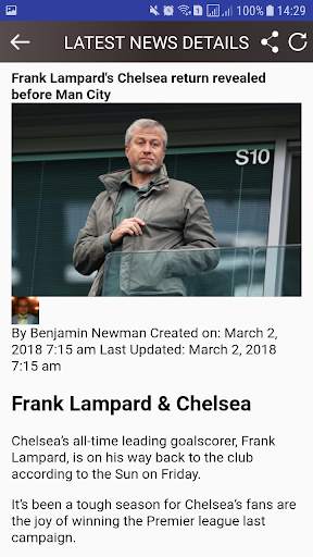 Fixtures for Chelsea screenshot 4