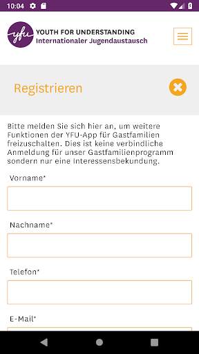 YFU App screenshot 5