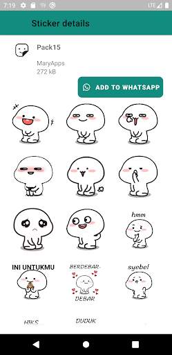 Stiker Pentol Animasi - lucu stiker wa 2020 screenshot 2