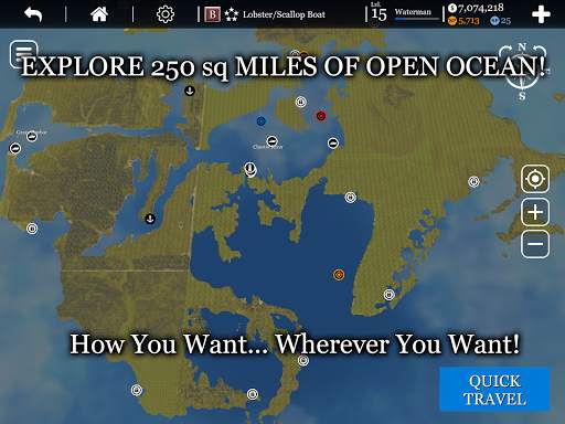 uCaptain: Boat Fishing Game 3D screenshot 14