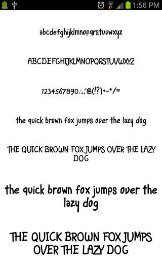 Pencil Fonts 4 تصوير الشاشة