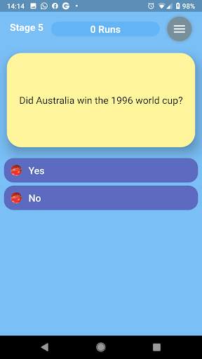 Howzat - Cricket Quiz screenshot 4
