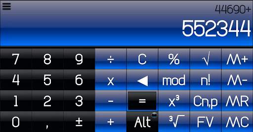 THEME FOR SCALC GLOSSY BLUE screenshot 3